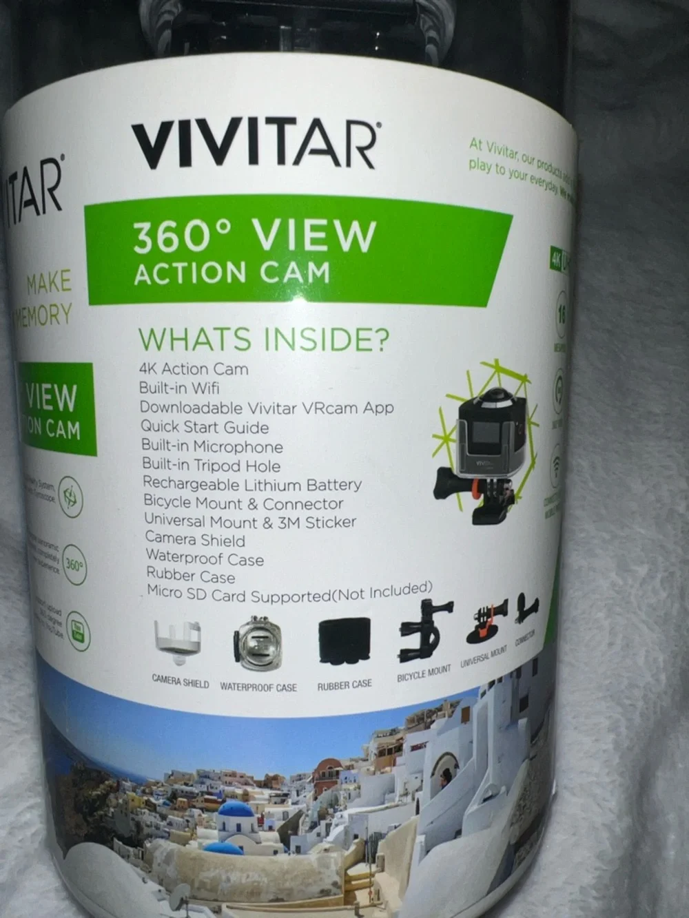 VIVITAR 360° View Action Cam - Black